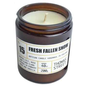 Fresh Fallen Snow Glass Candle 200G