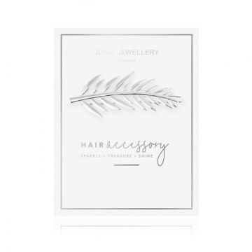 Joma Jewellery Hair Accessory Silver Palm Hair Clip