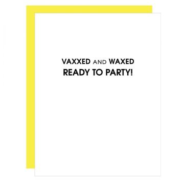 Chez Gagne Vaxxed and Waxed Card