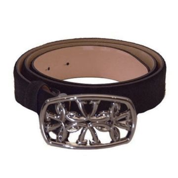 Jacob Cohen Blk Leather branded belt U A 002 00 D