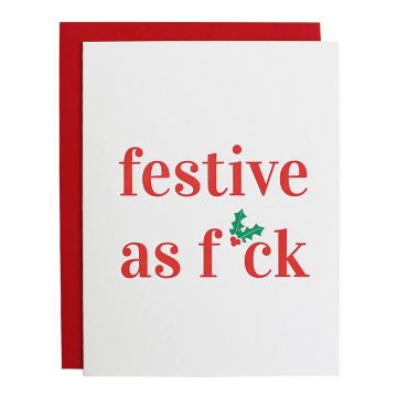 Chez Gagne Festive as F*ck Card