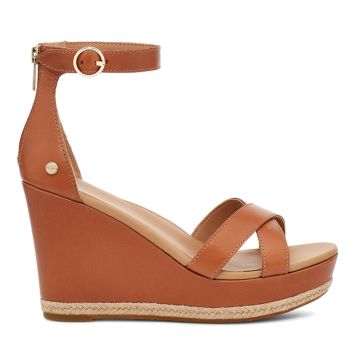 Ugg W Ezrah Sandal Tan Leather