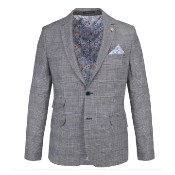 Guide London JK3489 Woven Blazer Navy