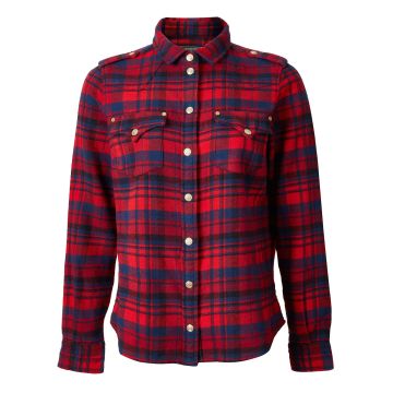 Holland Cooper Western Check Shirt Red Check