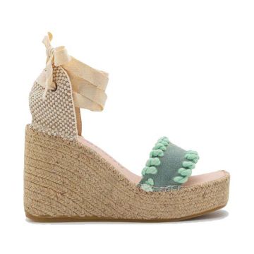 Macarena FILIPA6 Suede Wedge Green/Blue