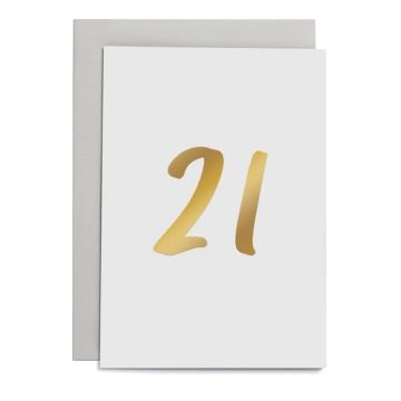 Old English Company 21st Birthday Card