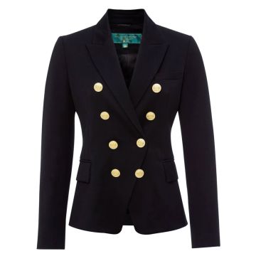 Holland Cooper Knightsbridge Blazer Black Barathea