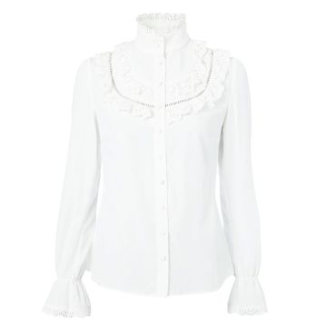 Holland Cooper Audley Lace Blouse White