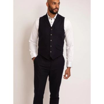 Guide London WC3497 Woven Waistcoat Navy