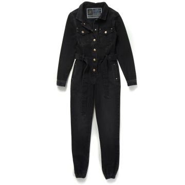 Holland Cooper Denim Jumpsuit Washed Black