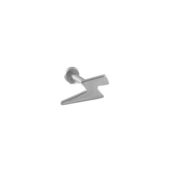 Orelia Metal Lightning Labret Silver