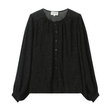 Grace & Mila Hinda Woven Top Noir