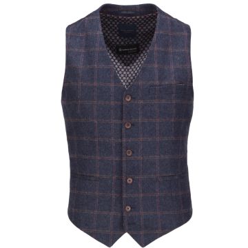 Guide London WC3498 Woven Waistcoat Blue