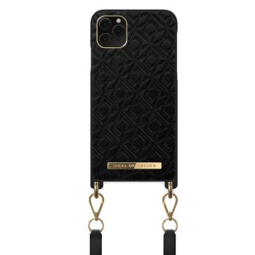 Ideal Of Sweden Atelier Necklace iPhone 11PM/XSM Embossed Black