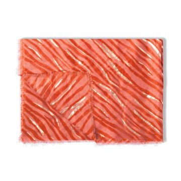 Katie Loxton Zebra Scarf Coral / Gold