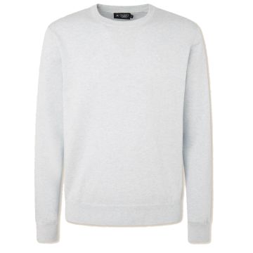 Hackett Cotton Silk Crew Oxford Blue