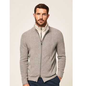 Hackett Rib Hybrid Full Zip