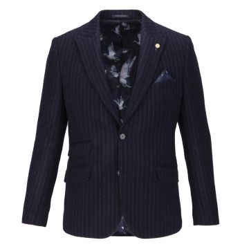 Guide London JK3502 Mens Woven Blazer Navy