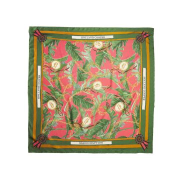 Holland Cooper Silk Scarf Taihiti Red