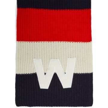 Weekend Maxmara Bardies Knitted-Jersey Scarf Navy - One Size