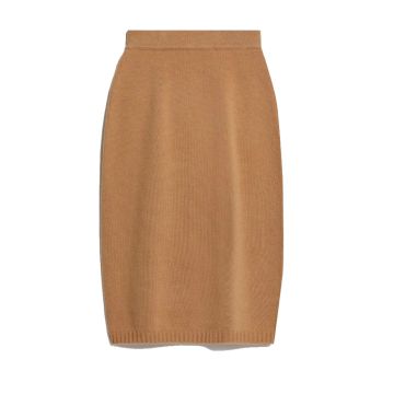 Weekend Maxmara  Nola Knitted Skirt Camel
