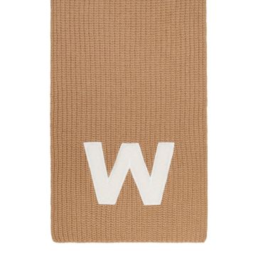 Weekend Maxmara Bardies Knitted-Jersey Scarf Camel - One Size