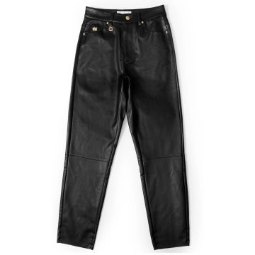 Holland Cooper Dunwick Faux Leather Pant Black
