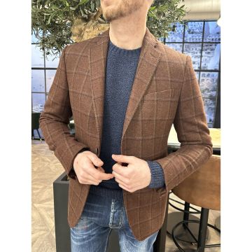 Pal Zileri Jacket Bordeaux Check