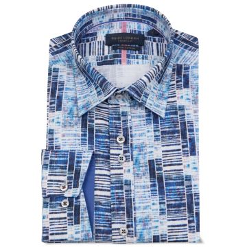 Guide London LS76880 Long Sleeve Cotton Shirt Navy