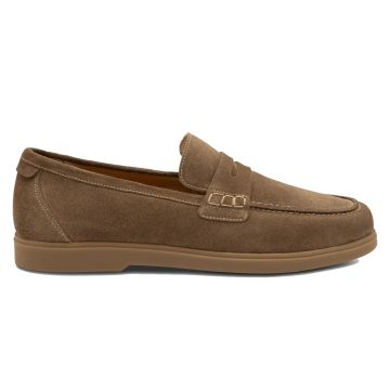 Loake Lucca Flint Suede Saddle Apron Loafer