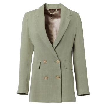 Holland Cooper Double Breasted Blazer Sage