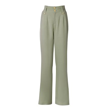 Holland Cooper Fashion High Waisted Straight Trouser Linen