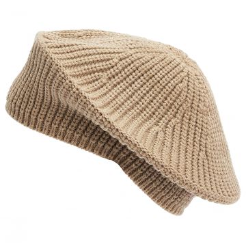 Womens Beldon Beret Beanie Hat Honey