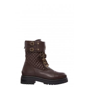 Holland Cooper Camden Biker Boot Chocolate