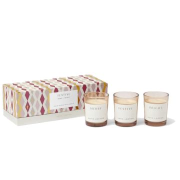 Katie Loxton Trio Votive Set Festive