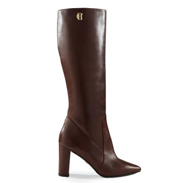 Holland Cooper Kensington Knee Boot Chocolate