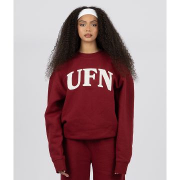 Until Further Notice UFN Burgandy Applique Sweatshirt