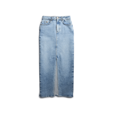 Holland Cooper Denim Maxi Skirt Vintage Indigo