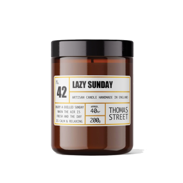 LAZY SUNDAY GLASS CANDLE 