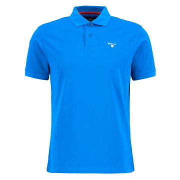 Barbour Active Tailored Fit Polo Shirt Sports Blue