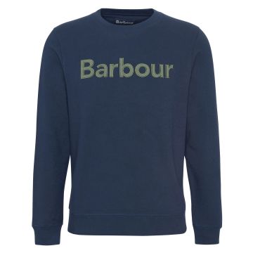 Barbour Pique Applique Crew Sweatshirt Navy