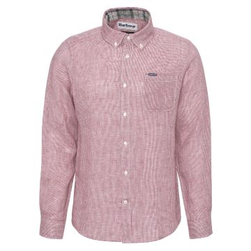 Barbour Linton Tailored Shirt Red Spice