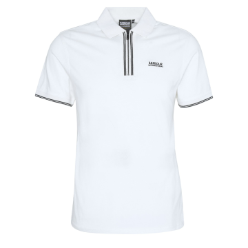 Barbour International Ollie Twin Tipped Placket Polo Whisper White