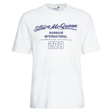 Barbour International Colman SMQ Graphic T-shirt Whisper White